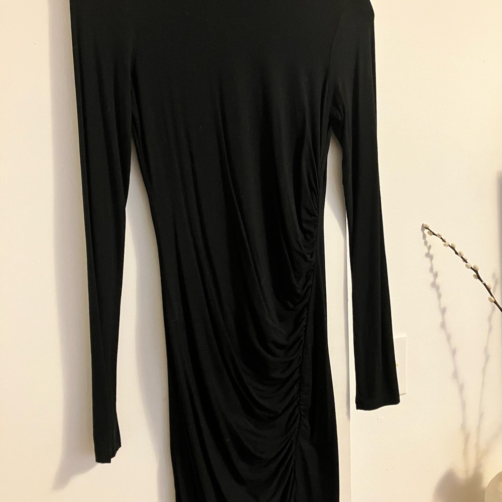 Long sleeve knit mini dress
